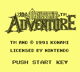 castlevania adventure intro screenshot