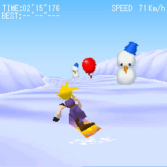 final fantasy vii snowboarding