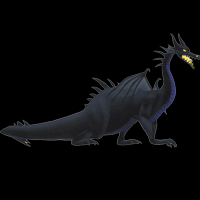 kingdom hearts character dragon