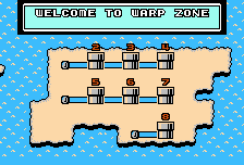 mario brothers 3 map world warp zone