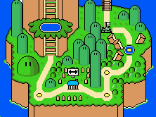 super mario world map Yoshi's Island